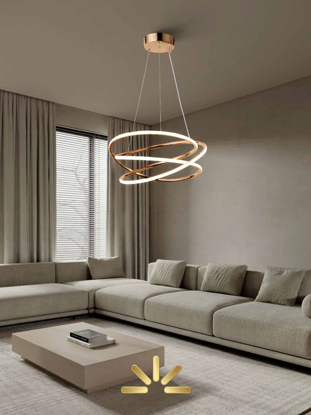 Lustre LED Hurricane C/Sequenciador de 3 Tons - Imagem 4