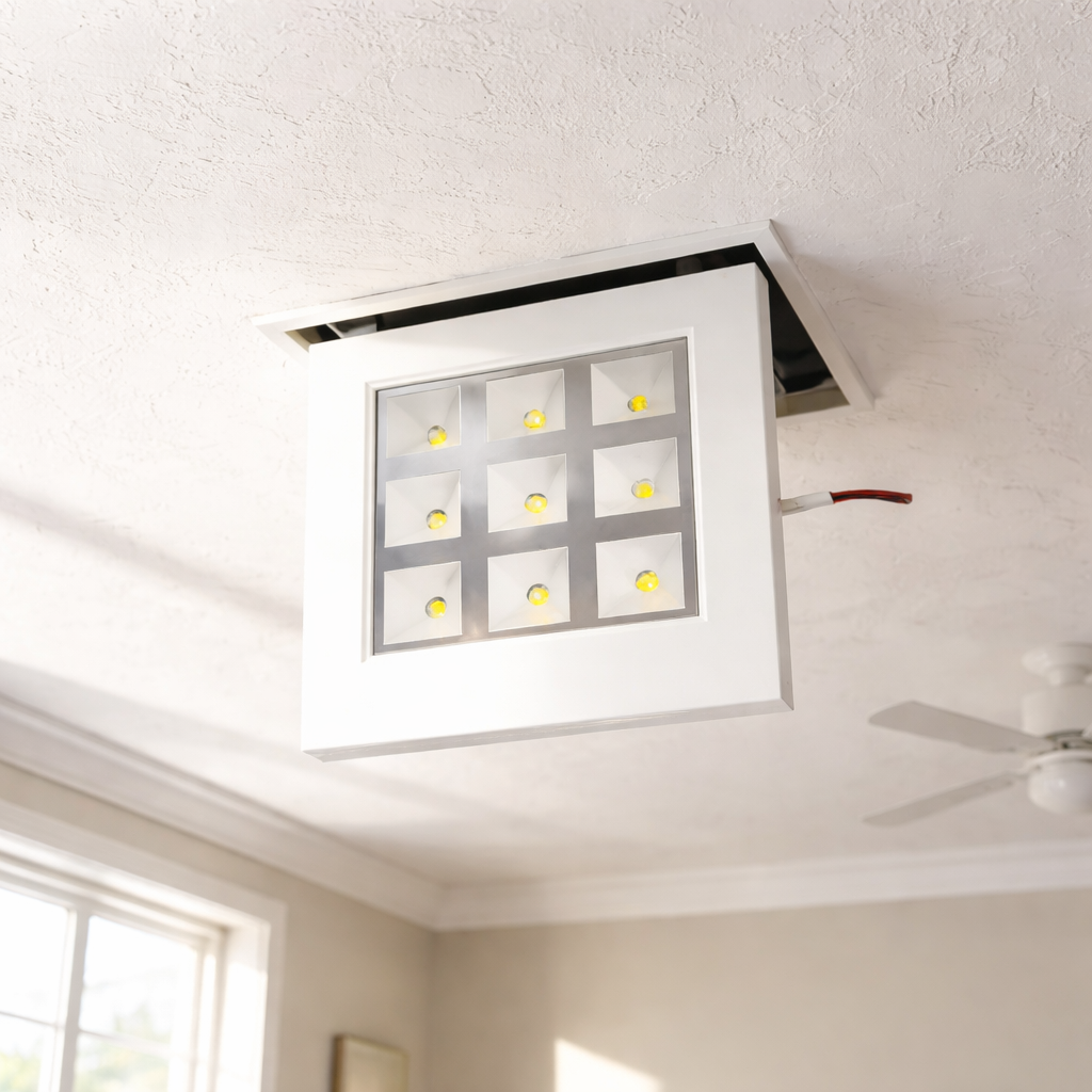 Spot Embutir Quadrado Recuado Super Led 9w Branco Frio/Branco Quente - Imagem 2